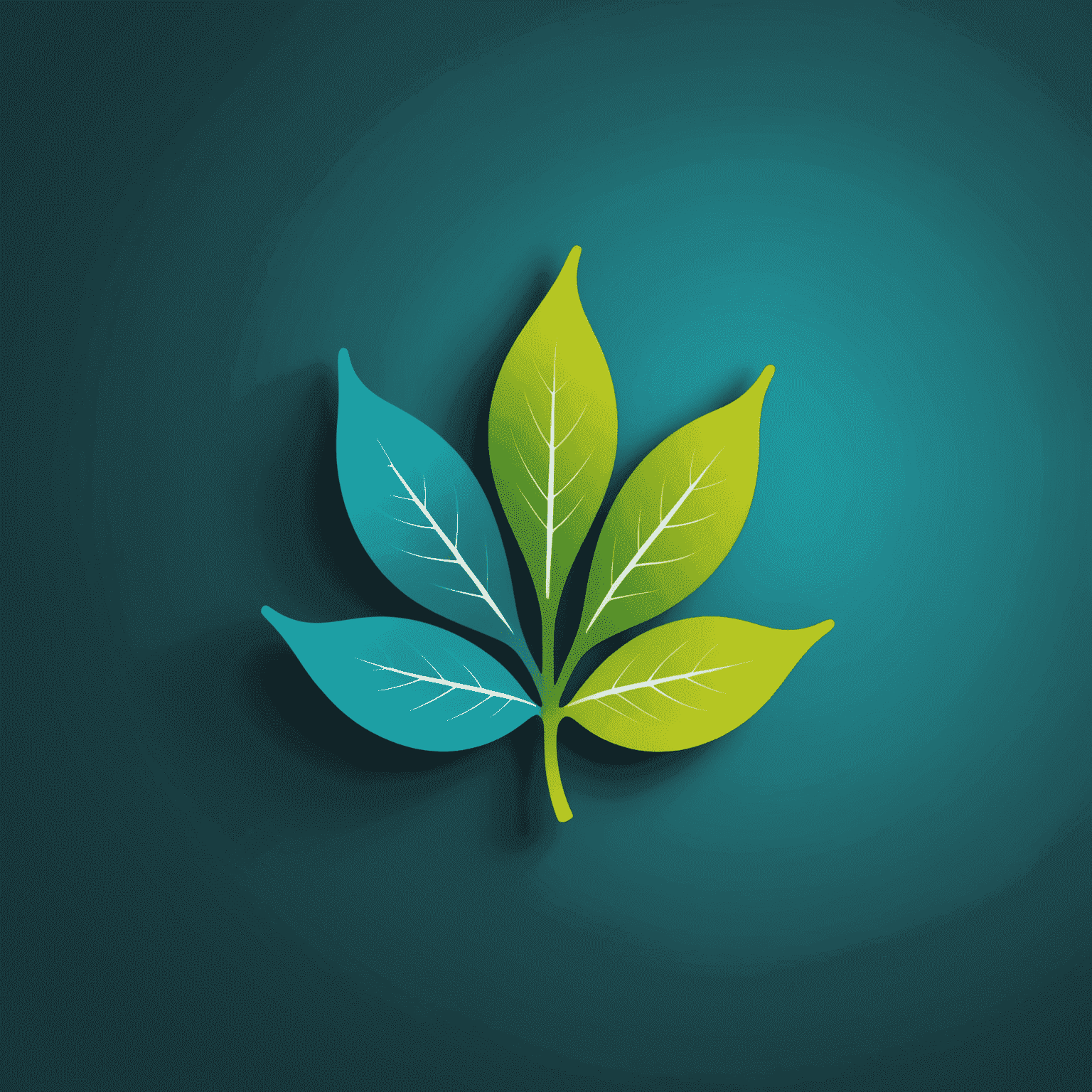 VitaGlow logo: A vibrant teal and lime gradient text with a stylized leaf icon