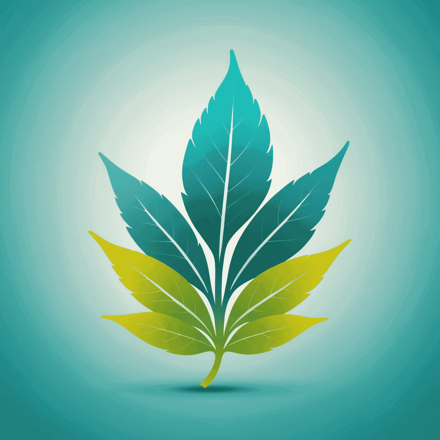 VitaGlow logo: A vibrant teal and lime gradient text with a stylized leaf icon